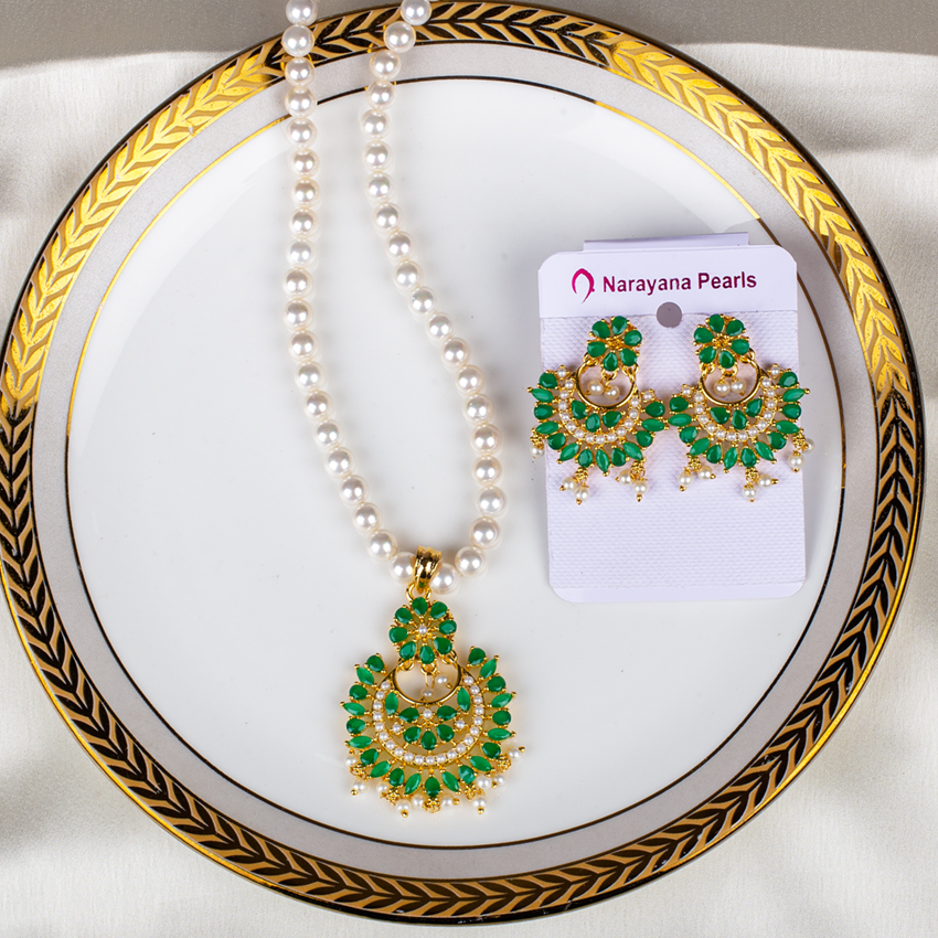 Narayana pearls cheap necklace designs