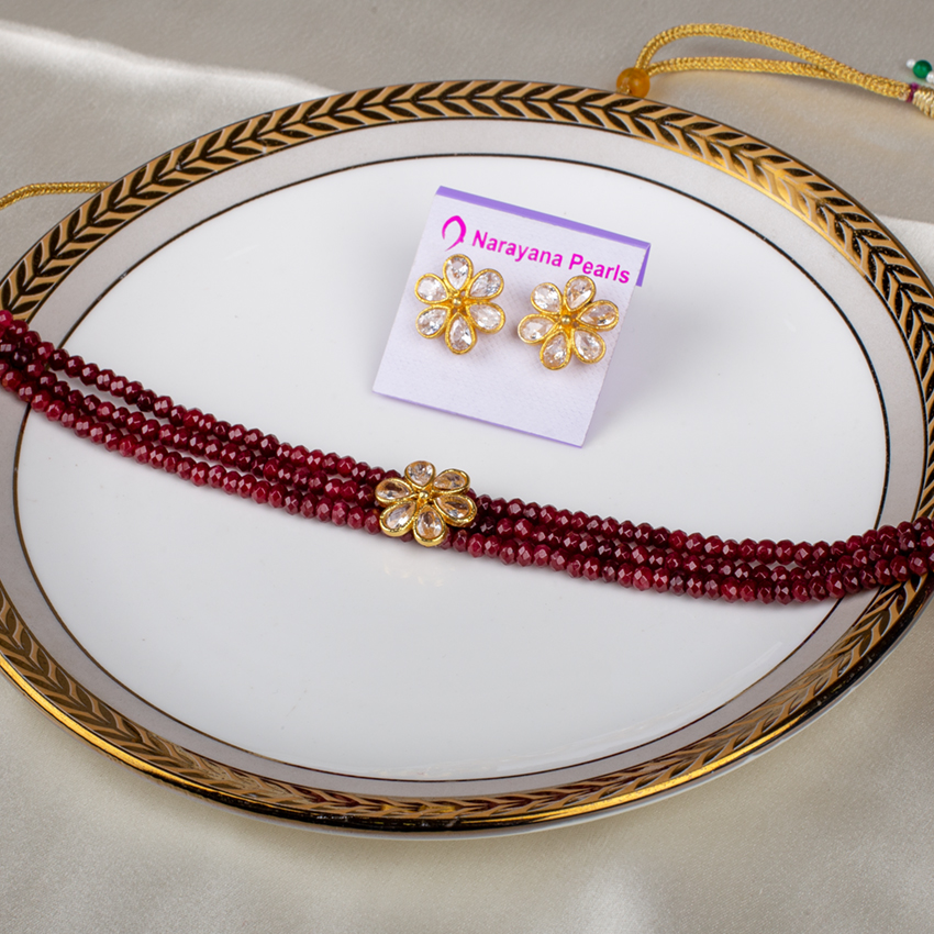 Choker necklace set narayana on sale pearls