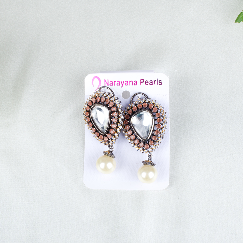 Narayana sales pearls earrings